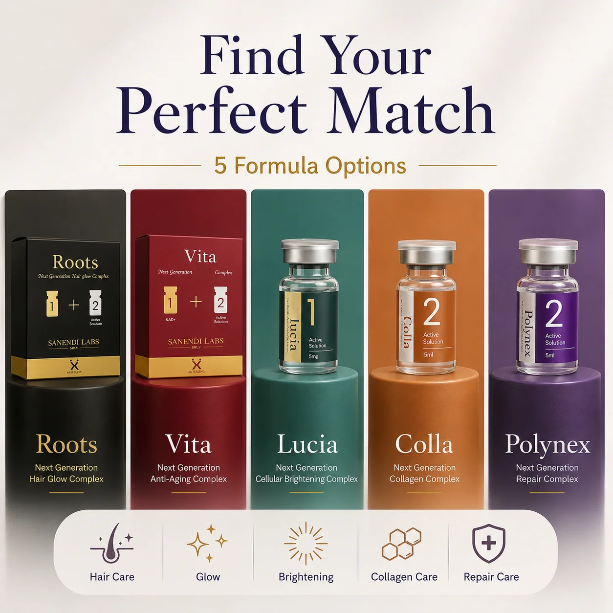 SANENDI ExoSet NAD PDRN 2 in 1 Serum Vita Collagen Essence Smoothing Lifting Hydrating Facial Care Beauty Salon Korean Skin Care