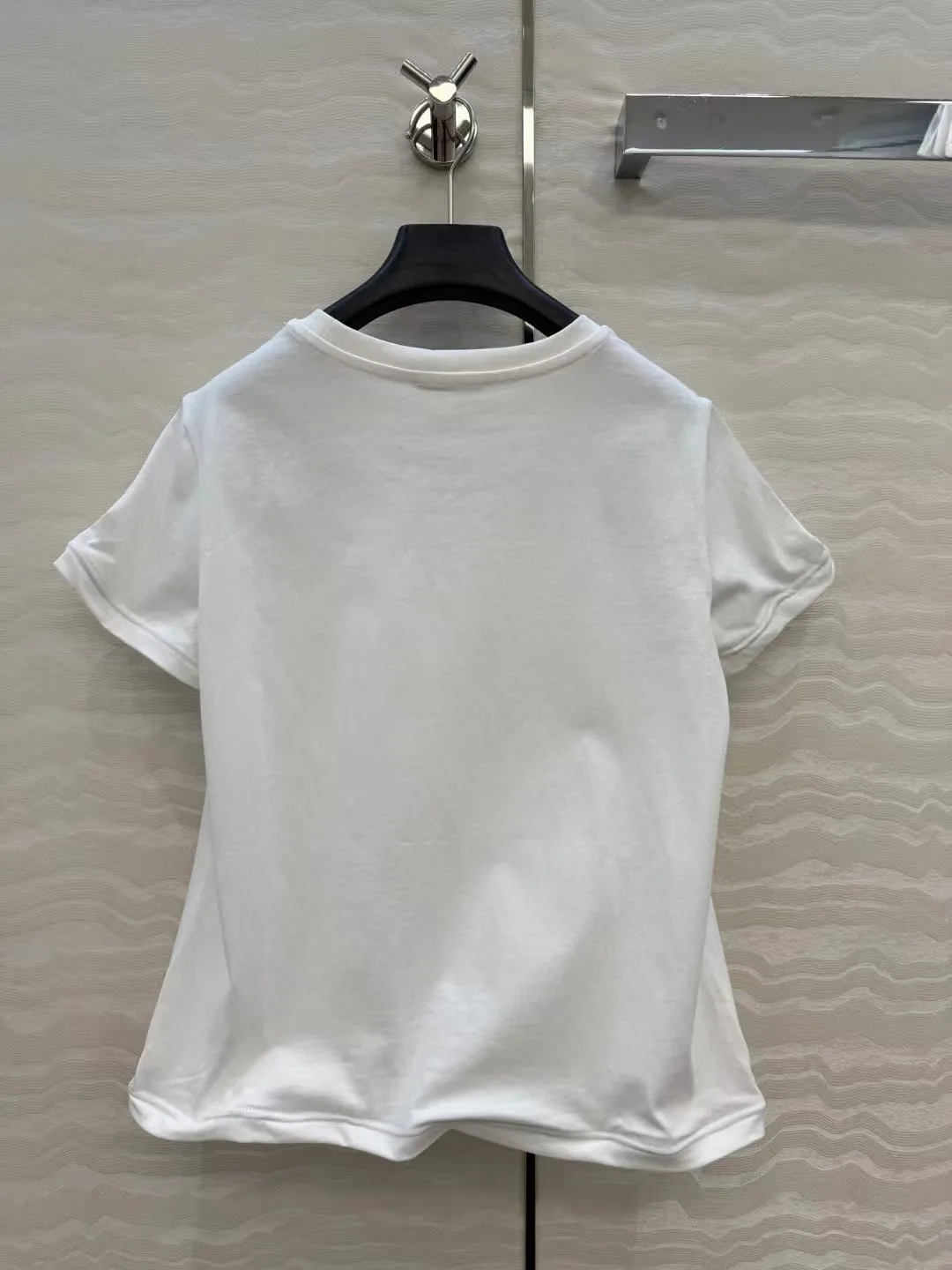 

2026 Spring Summer New Casual White Women's Cotton Short-Sleeve T-Shirt Fashion Slim Ladies Tee Top YF27