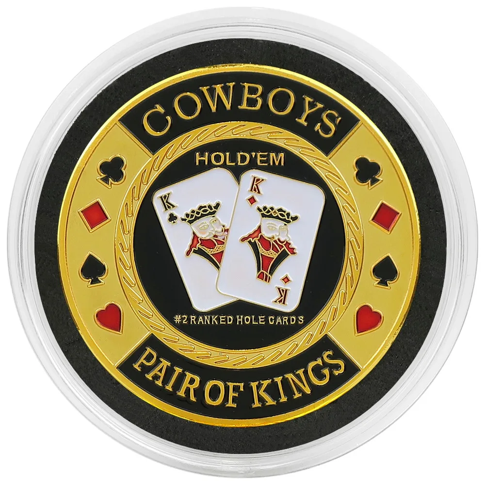 

Pocket Kings Cowboys Poker Card Guard Hand Protector US Seller Fast Ship