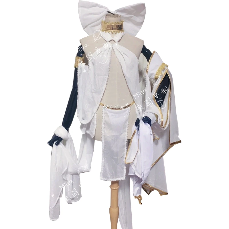 Custom Made Fate Grand Order Tamamo-no-Mae Cosplay Costume White Sexy Dress Apron Uniform Women Anime Outfits Halloween Suits