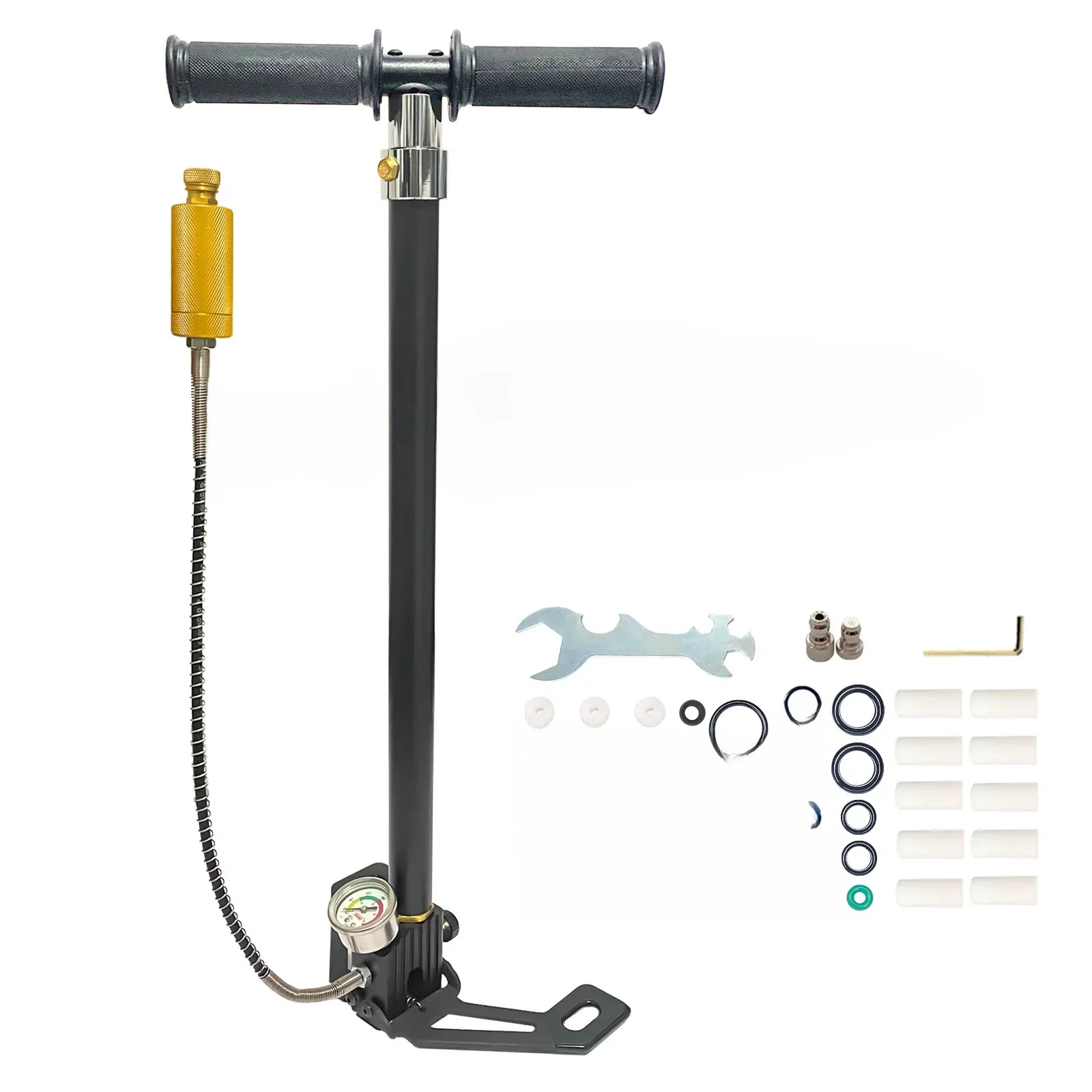 AliExpress nuoge NUOGE 4 Stage 30mpa 4500Psi  PCP Hand Pump  High Pressure Operated HPA Tank Hunting Car Bicycle