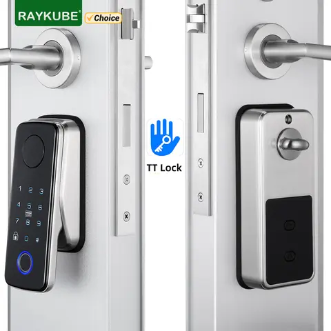 쉬운 교체 가능한 스마트 잠금 장치 – TTlock 앱, 블루투스, 지문 인식, NFC 잠금 해제, 자동 잠금 및 Z-18 배터리 포함