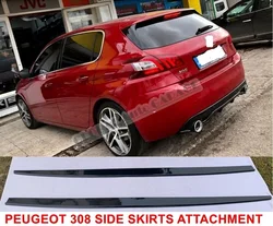 Per Peugeot 308 minigonne laterali attacco davanzale Trim Car Styling accessorio Auto Spoiler universale paraspruzzi ornamento rovesciato Sport