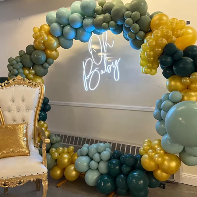 Oh bebê sinais de néon personalizado chuveiro do bebê género revelar festa casamento flex led texto luz néon led casa decoração aniversário quarto