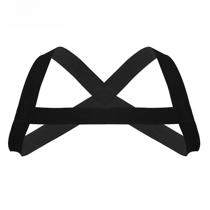 Harnais pour hommes, vêtements de club Sexy, bretelles en forme de X, dos élastique, poitrine, harnais musculaire, ceinture, Costume Punk, Lingerie