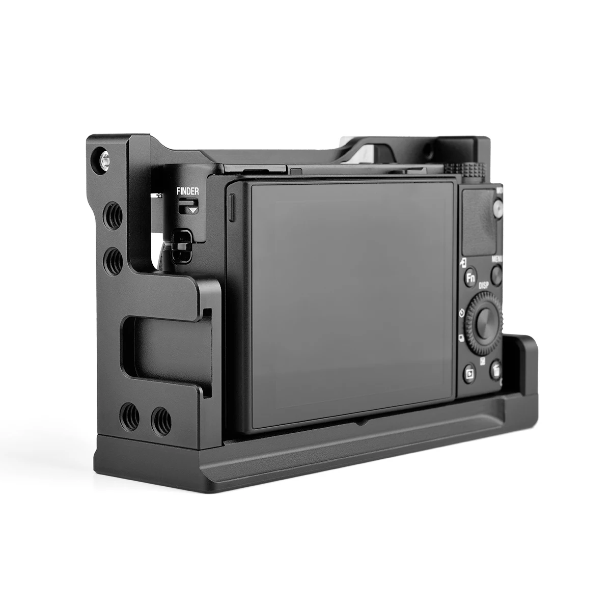 YELANGU Camera Cage Rig Kit for SONY RX100 VI VII with Cold Shoe Mount 1/4 3/8 Screw Hole Arri Locating Hole Quick Release Plate