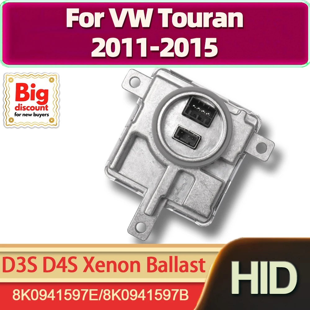 

TEENRAM HID Xenon Headlight Ballast Control Unit OEM 8K0941597E 8K0941597B Xenon Light Ballast D3S D4S For VW Touran 2011-2015
