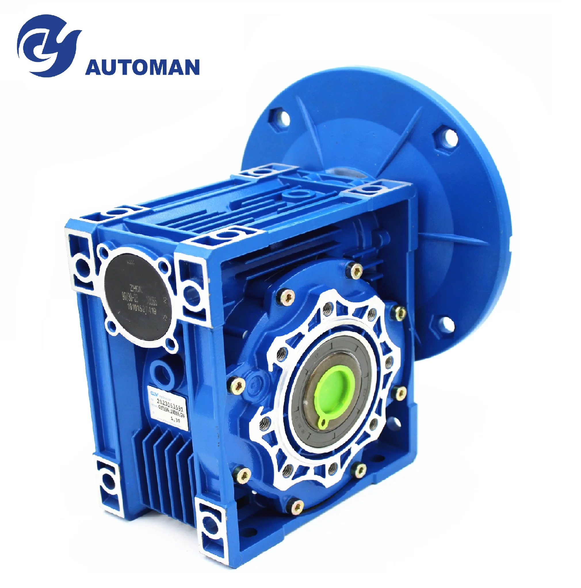 Worm Gearbox Speed Reducer CYRV090 NMRV90 Input 19/22/14/24/28mm Ratio 5:1/100:1 Worm Gear Tin bronze Free Maintenance