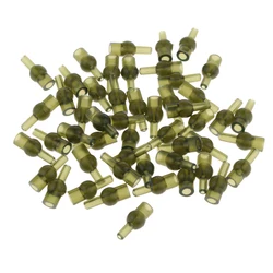 50pcs Green Rubber Bead Fishing Beads for Carp Fishing Rigs