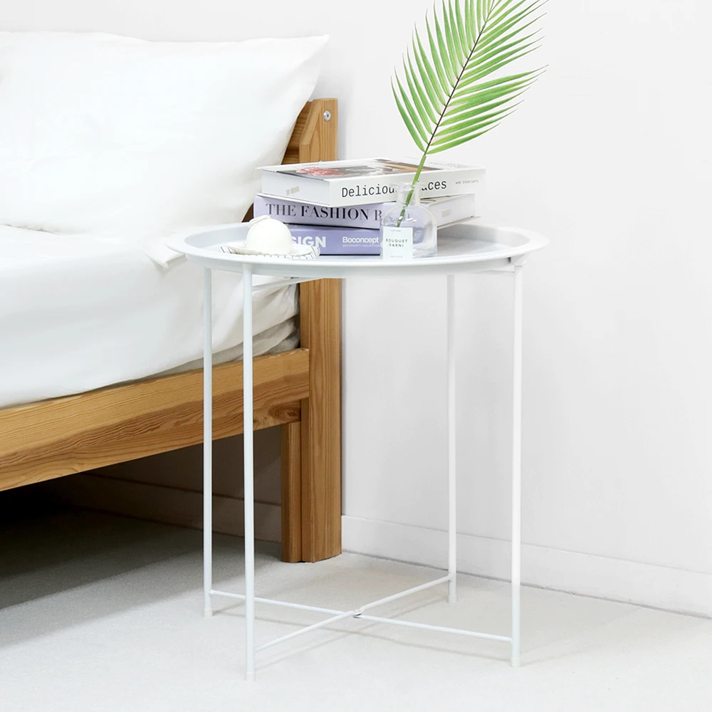 Easy Life Lauren Tray Round Side Table Reconnaissance Auxiliary Tea Table