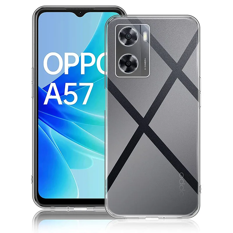 Luxury Clear Silicone Soft Case For OPPO A96 A95 A94 A93 A92 A74 A57 A54 A53s A72 A73 A16 A36 5g 4g Bumper Back Cover Capa Shell