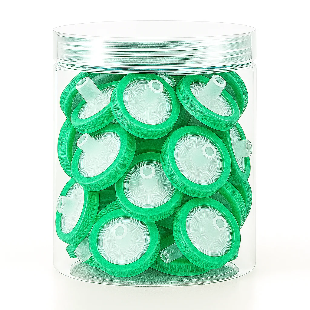 100 قطعة/صندوق مرشحات حقنة يمكن التخلص منها 13/25/33 مللي متر 0.22μm 0.45μm للاستخدام المختبر PES نايلون PVDF PTFE PP MCE