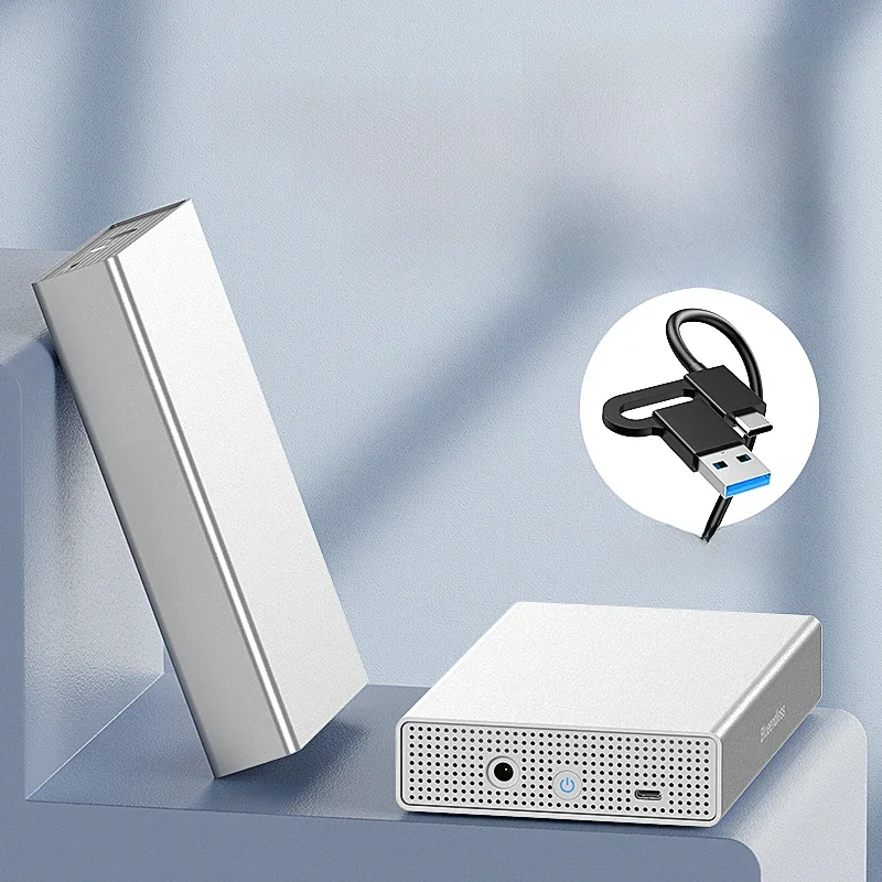 Blueendless SAS harde schijf behuizing USB C naar 2,5/3,5 inch SAS/SATA HDD box ondersteuning max. 20 GB schijfsnelheid 5 Gbps externe hdd-behuizing - afbeelding 2