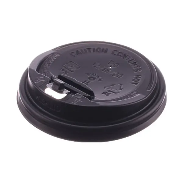 12oz 16oz paper cup lid opening and closing Black 1000 PCs box