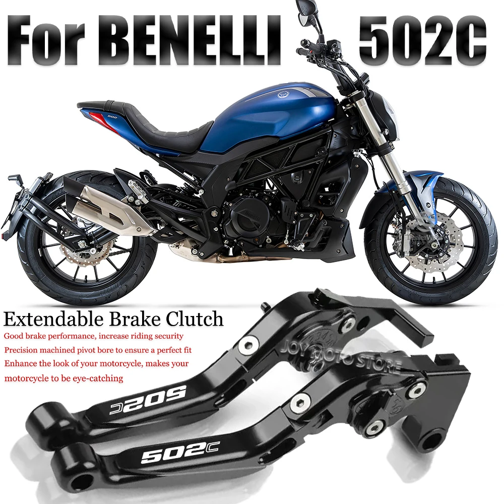 For Benelli 502C 502c Motorcycle Accessories CNC Brake Clutch Levers Adjustable Extendable Handlebar Grips