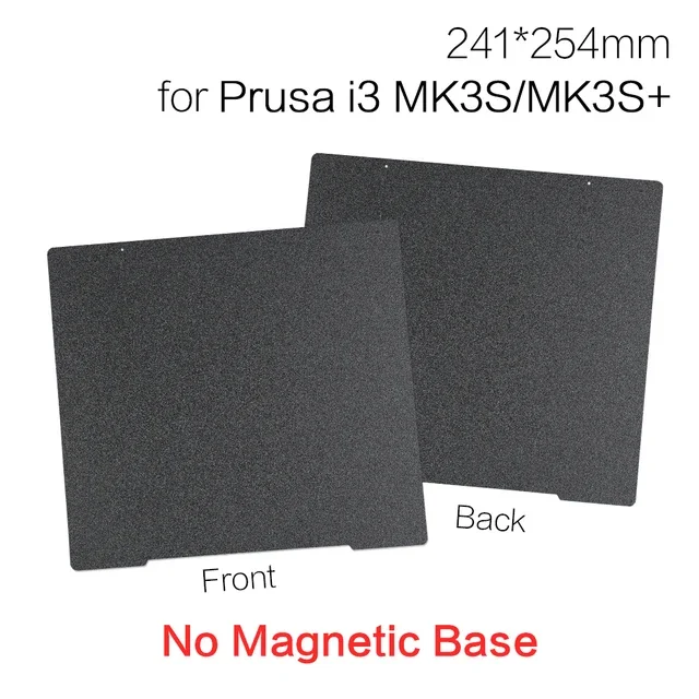 Für Prusa I3 MK3S PEI-Bauplatte 241x254mm Doppelseitige Federstahl-Platte Schwarz PEI Glatte PEI-Platte für Prusa I3 MK3S+ – Detail 2