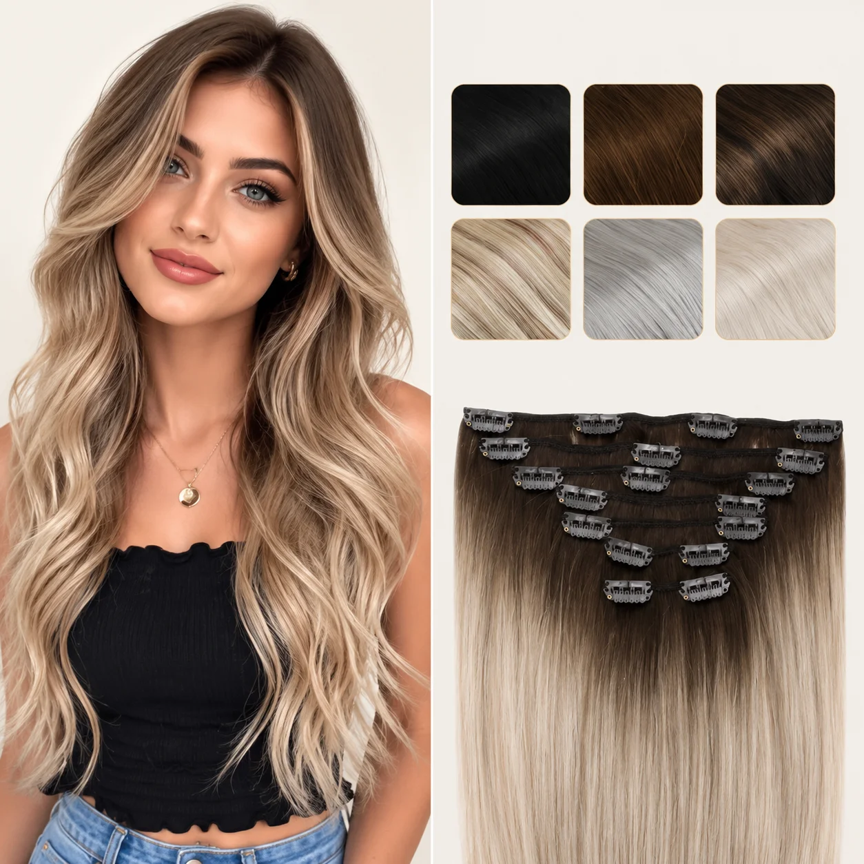 vesunny-extensions-de-cheveux-a-clipser-cheveux-humains-bresiliens-remy-cheveux-epais-a-double-trame-tete-complete-soyeux-et-raides