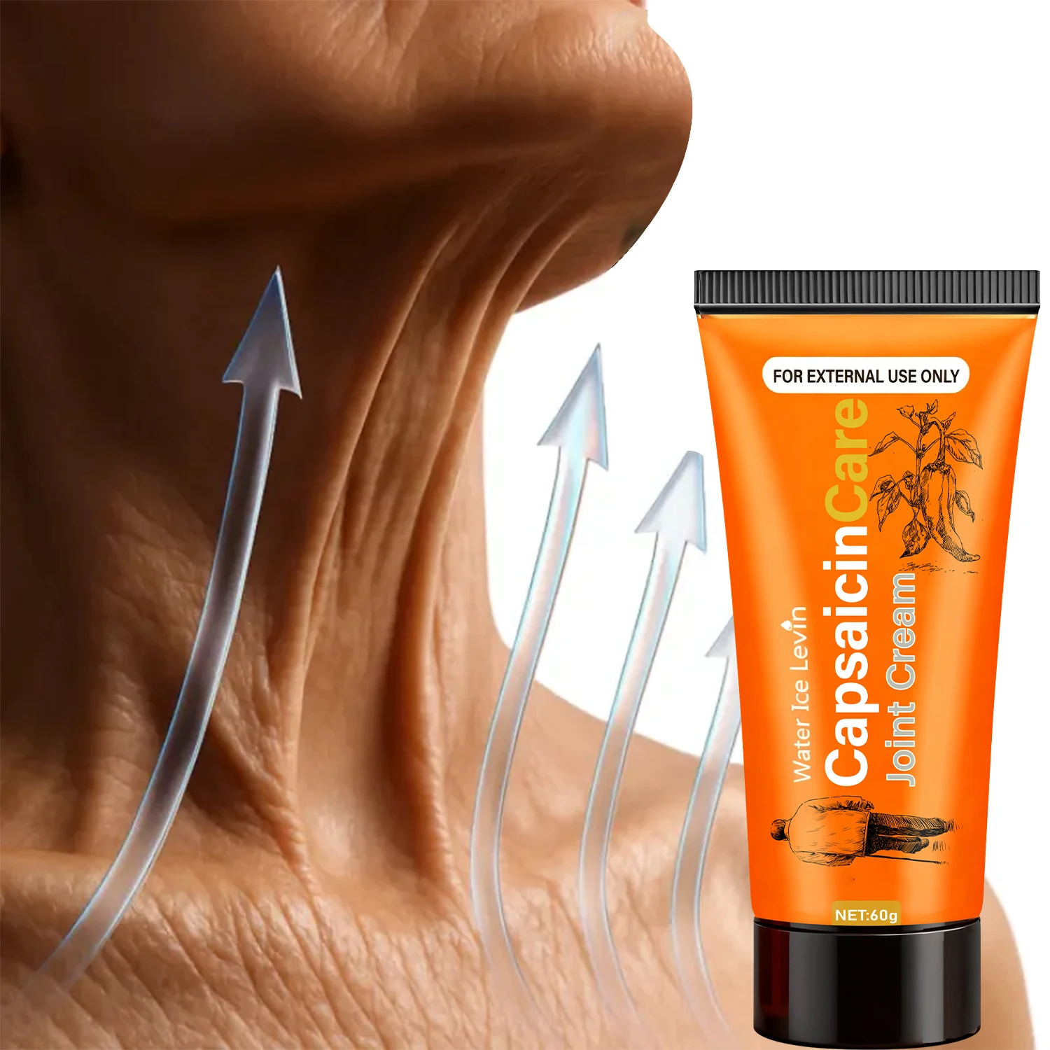 Capsaicin Care Joint Cream Targeted Relief Moisturizing with Glucosamine Vitamin C for Healthy Joints 3.5oz