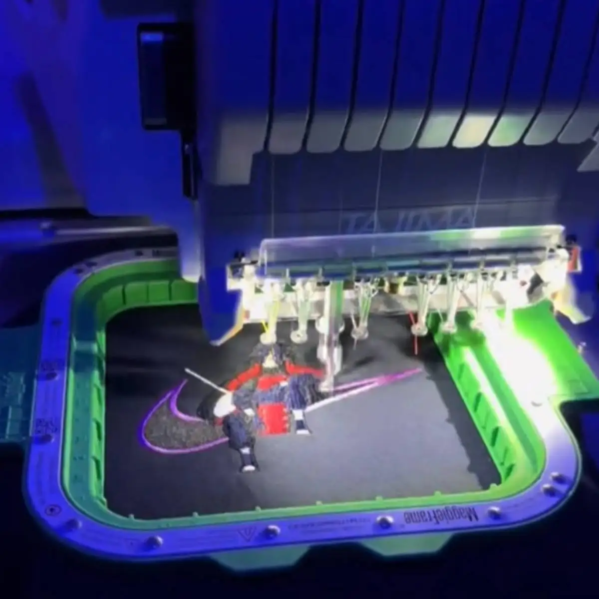 MaggieFrame MightyHoop Magnetic embroidery hoop for Tajima Juki SAI MDP-S0801C embroidery machine HoopMaster