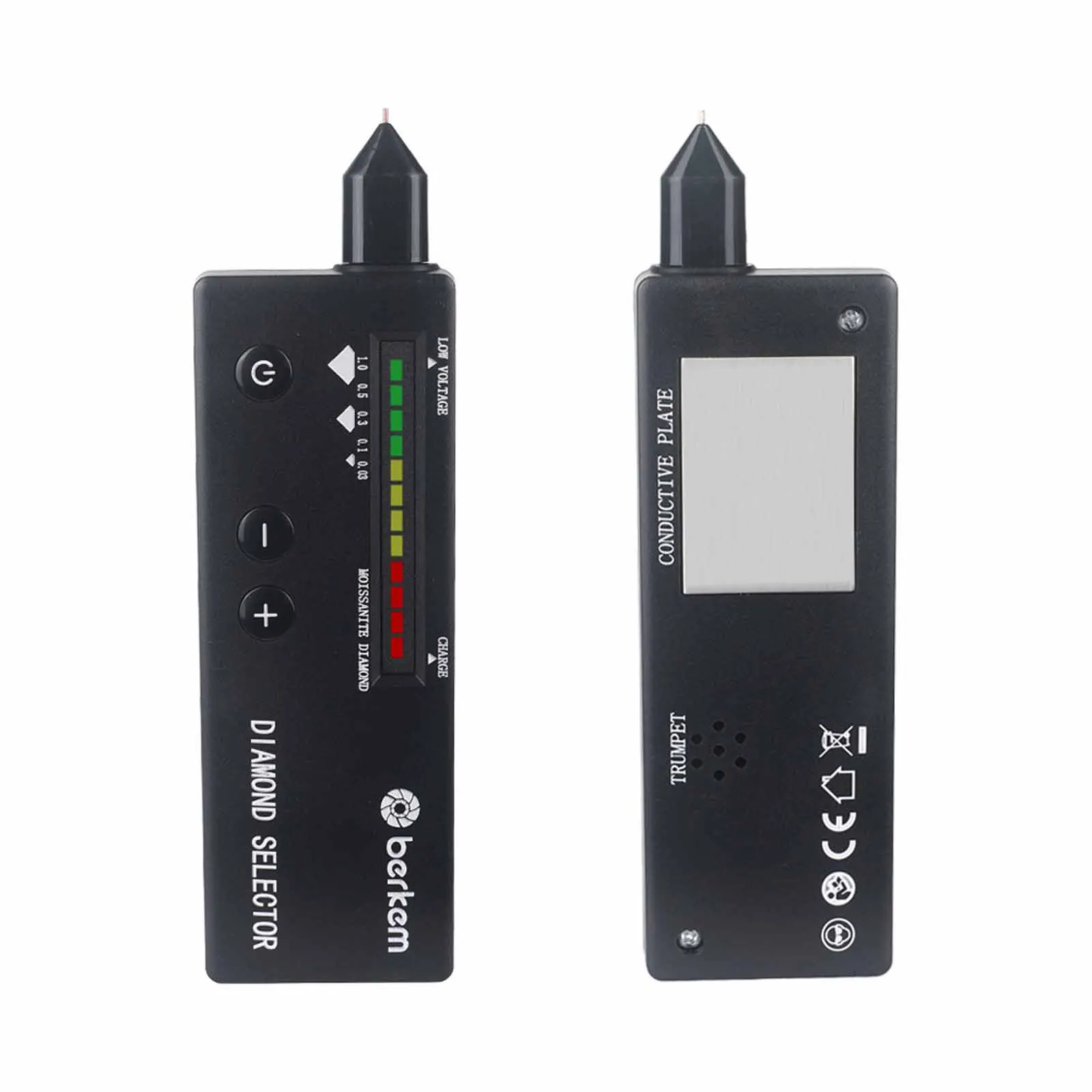 Professional Rechargeable Diamond Tester Pen Hand Tool Testing Pen Tool LED Diamond Indicator Test for Novice Expert Jade GEM