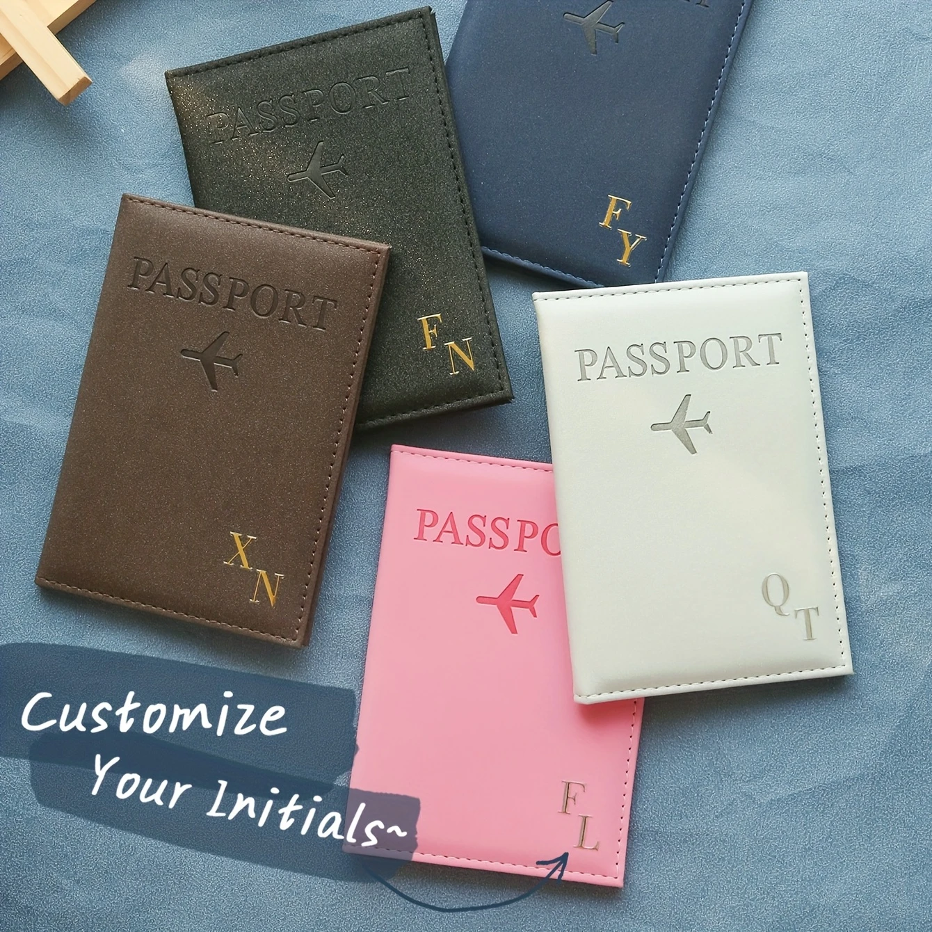 Funda para pasaporte con monog - Travel Accessories Personalised reseña y precio