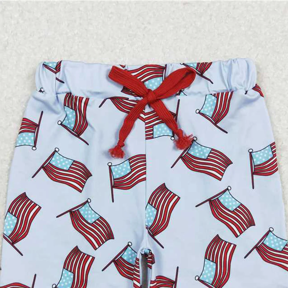 SS0174 Letnie spodenki dla chłopców Baby Boys Flag 4th Of July Letnie spodenki