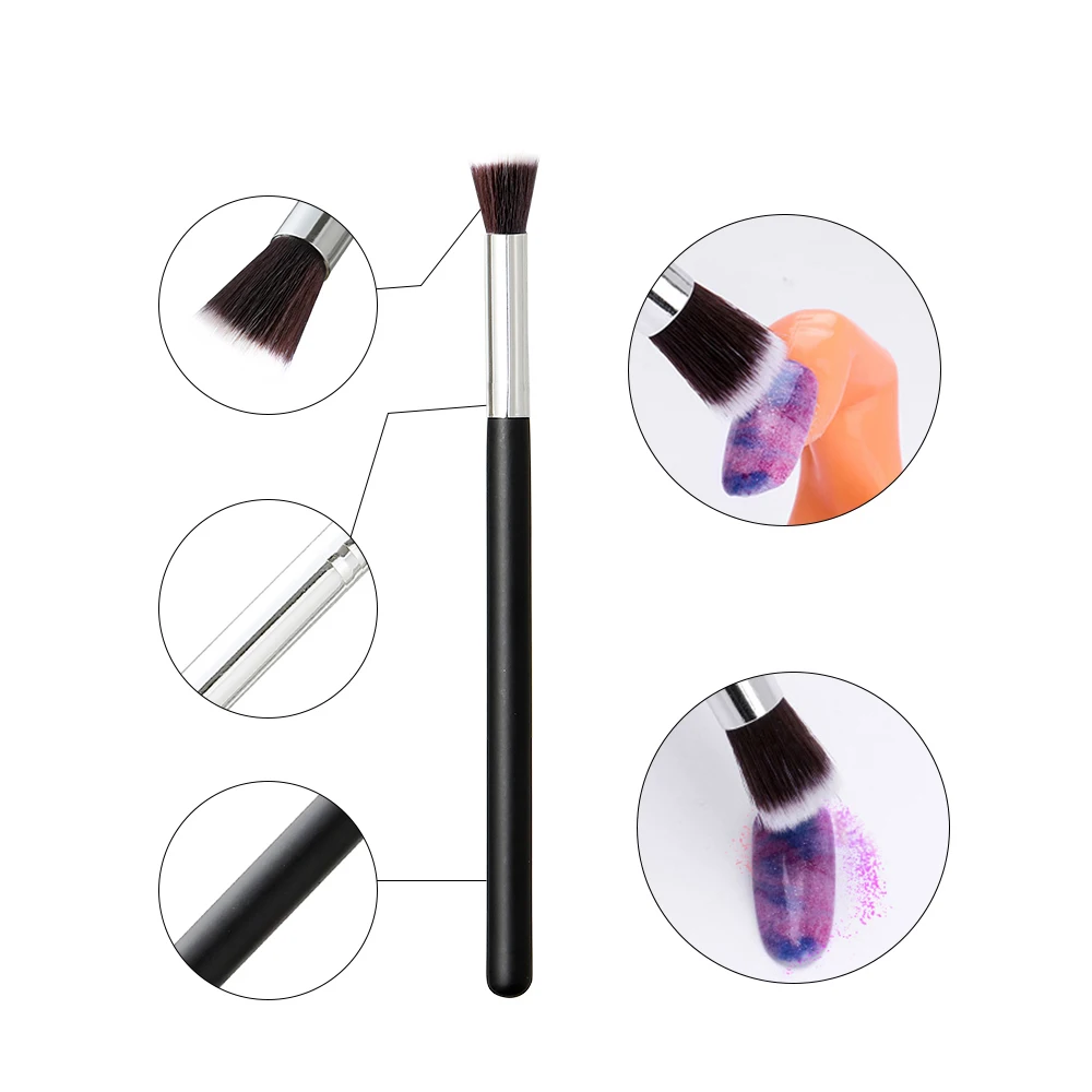 

1/5pcs Acrylic Nail Art Brush Nail Cleaning Brushes Remover Dust Dipping Powder Nail Brush For Cleaning Fingernails