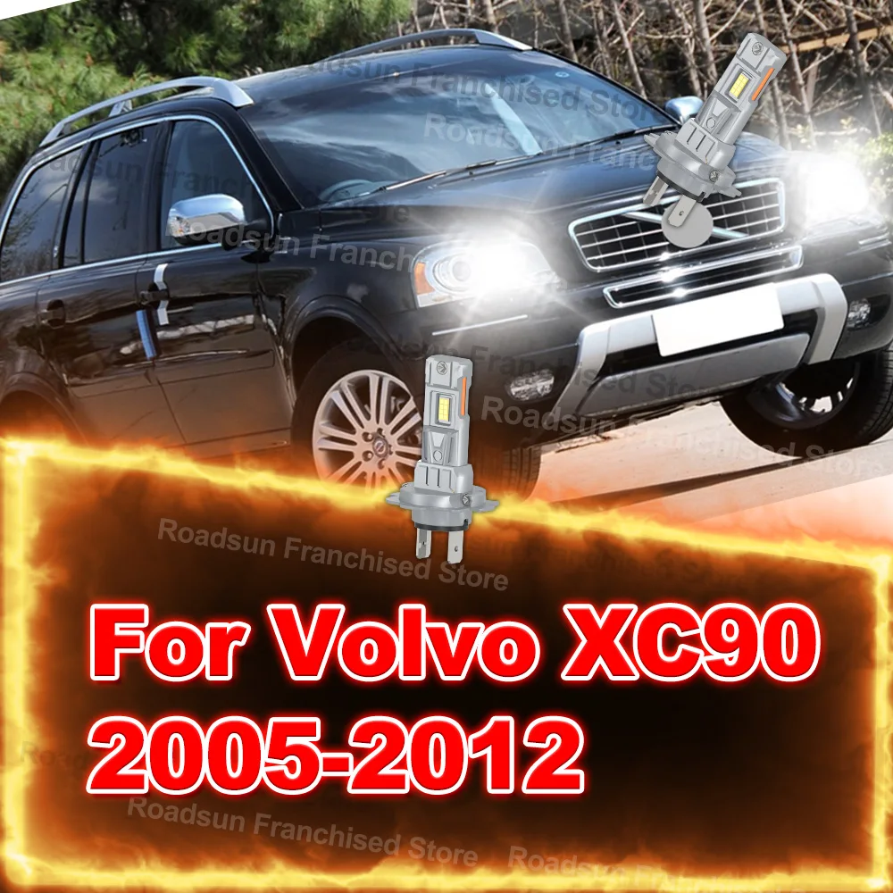 

2x High Low Beam Lamp LED H7 Bulbs Super Brightness 30000LM For Volvo XC90 2005-2012 2006 2007 2008 2009 2010 2011