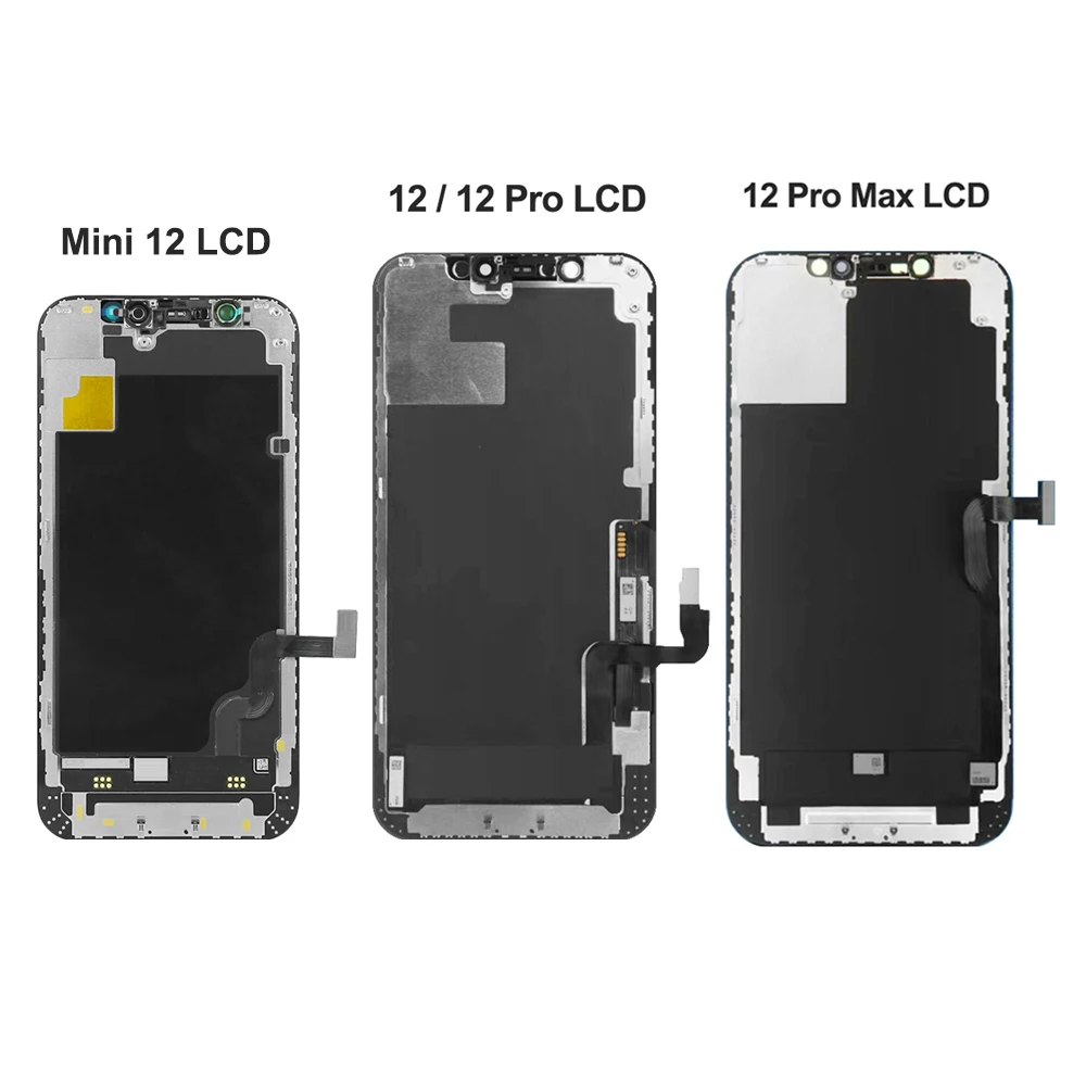 JK High quality For iPhone 12 /12 Pro LCD Display Touch Screen Digitizer  Assembly for iPhone 12 mini /12 Pro Max LCD Replacemen
