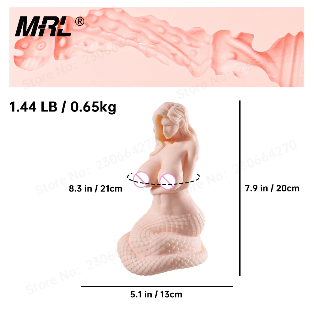 MRL [Аниме-серия] 1,0 змеиная девушка, силиконовая секс-кукла, плотная вагина, мягкая грудь, пейзаж, хвост, мужская секс-игрушка для мастурбации для взрослых