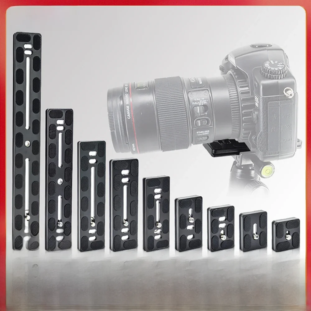 BEXIN Uniwersalny aluminiowy adapter do statywu z płytką szybkiego zwalniania ze śrubą 1/4 do głowicy kulowej i kamery Benro Arca Swiss — zdjęcie 2