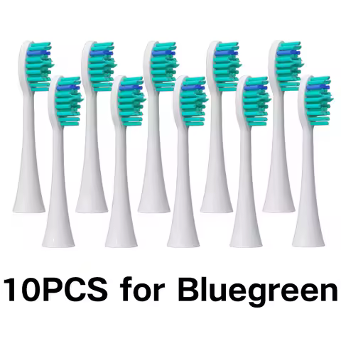 Replacement Brush Heads 10PCS for HX3/6/8/9 Sonic Electric Toothbrush Soft DuPont Vacuum Nozzles