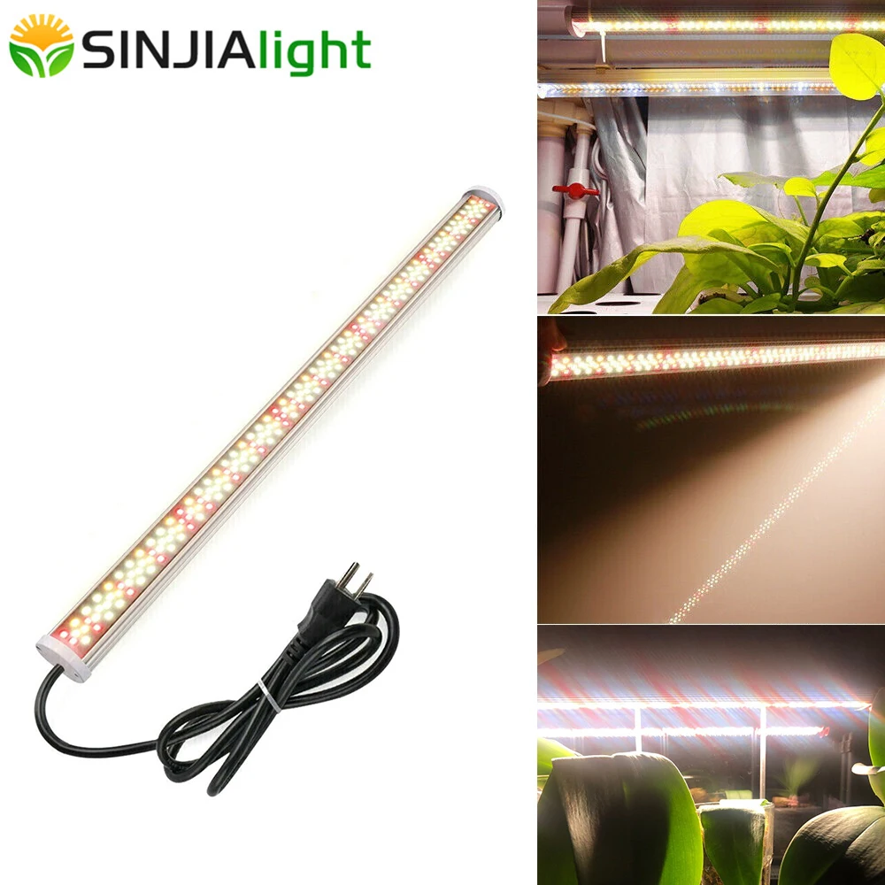 LED Grow Light Bar Tube Fitolamp 220LEDs Full Spectrum Hydroponic Plant Growing Lamp for Cultivo Indoor Vegs Grow Tent Seedlings