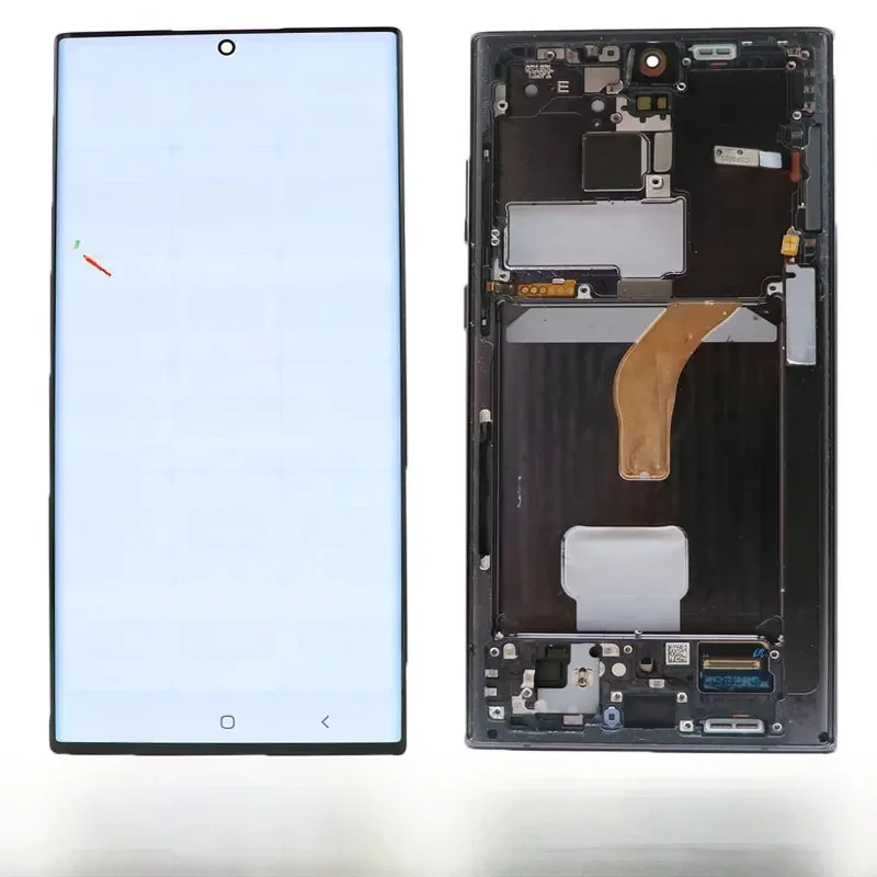 6,8-calowy ekran LCD AMOLED do Samsung S22 Ultra 5G S908B S908B/DS S908U Wyświetlacz LCD Cyfrowy ekran dotykowy Digitizer z częściami ramy — zdjęcie produktu 7
