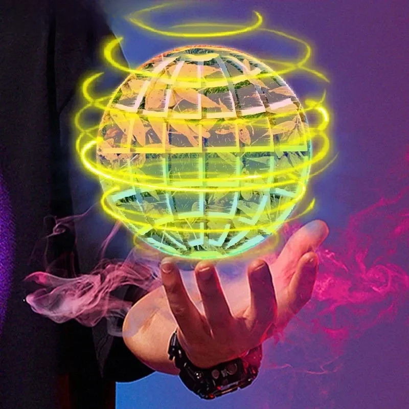 Latająca piłka Boomerang Flyorb Magic z oświetleniem LED Drone Hover Ball Fly Nova Orb Flying Spinner Fidget Toys Dzieci Prezent rodzinny — zdjęcie 2