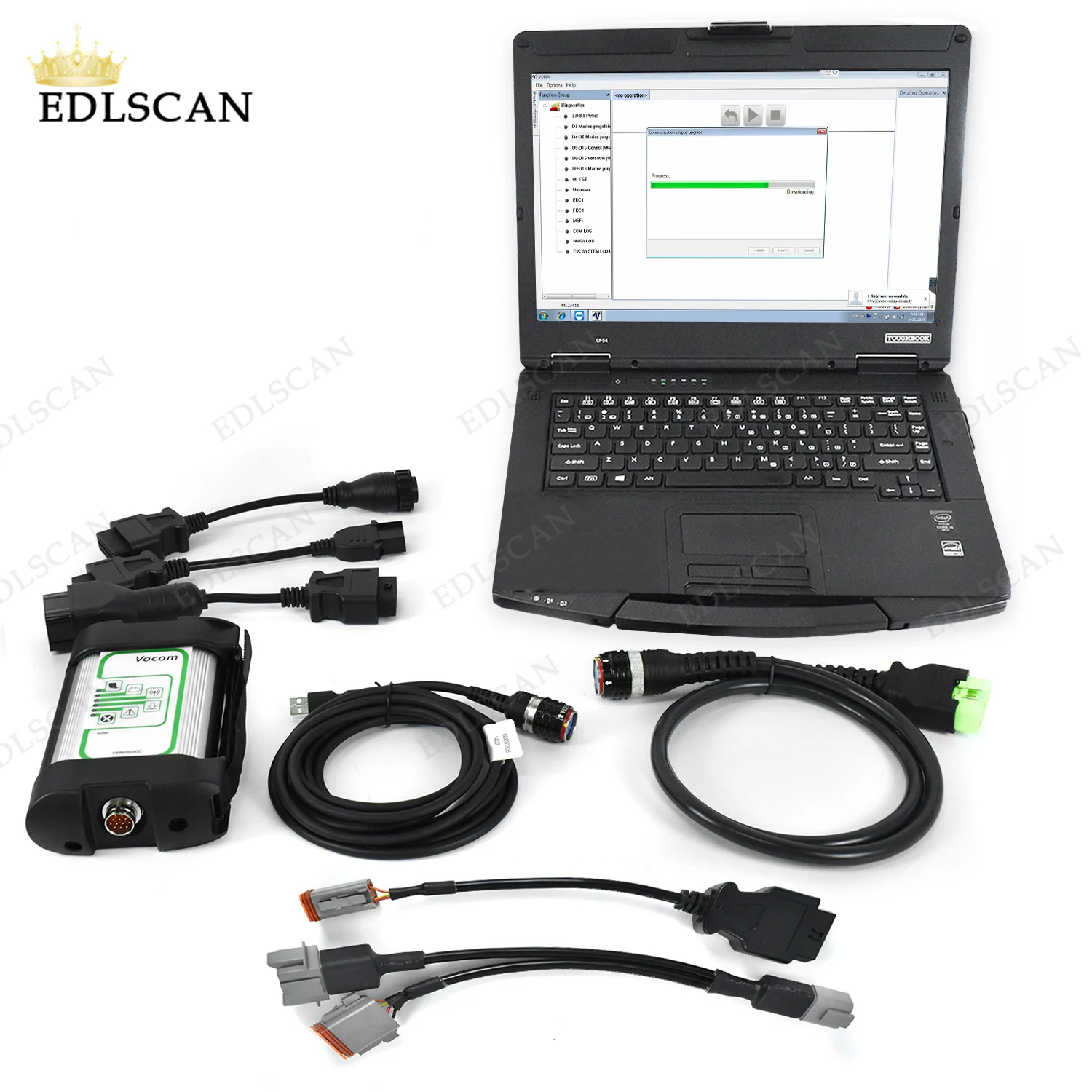 

CF54 laptop toughbook For Vocom 88890300 penta vodia5 Vodia kit and 2.8.150 software Marine generator Industrial diagnostic tool