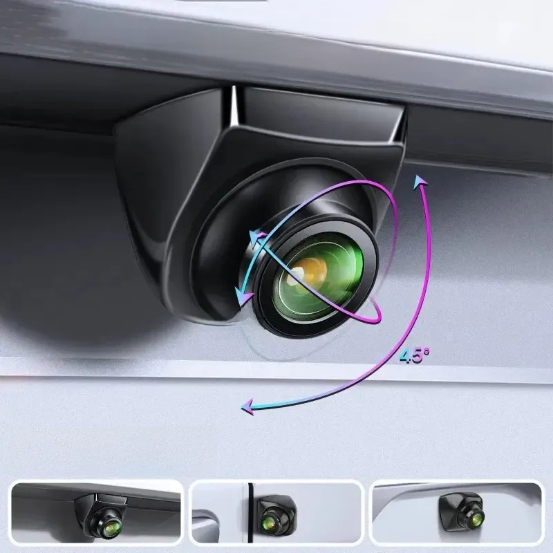 Caméra 720P AHD commutateur CVBS Vision nocturne IP68 étanche 170 ° Caméra de recul pour véhicule Full HD, objectif doré Fisheye, degrés