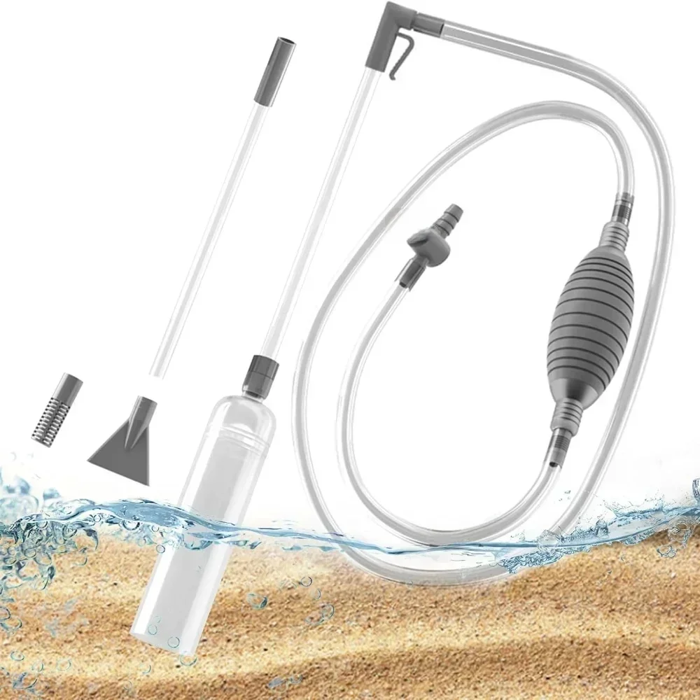 AliExpress NONE Siphon Vacuum Gravel Large Fish Tank Aquarium Sand Cleaning and Water Changing Cleaning Kit, with Extension Tube Fish Tank
