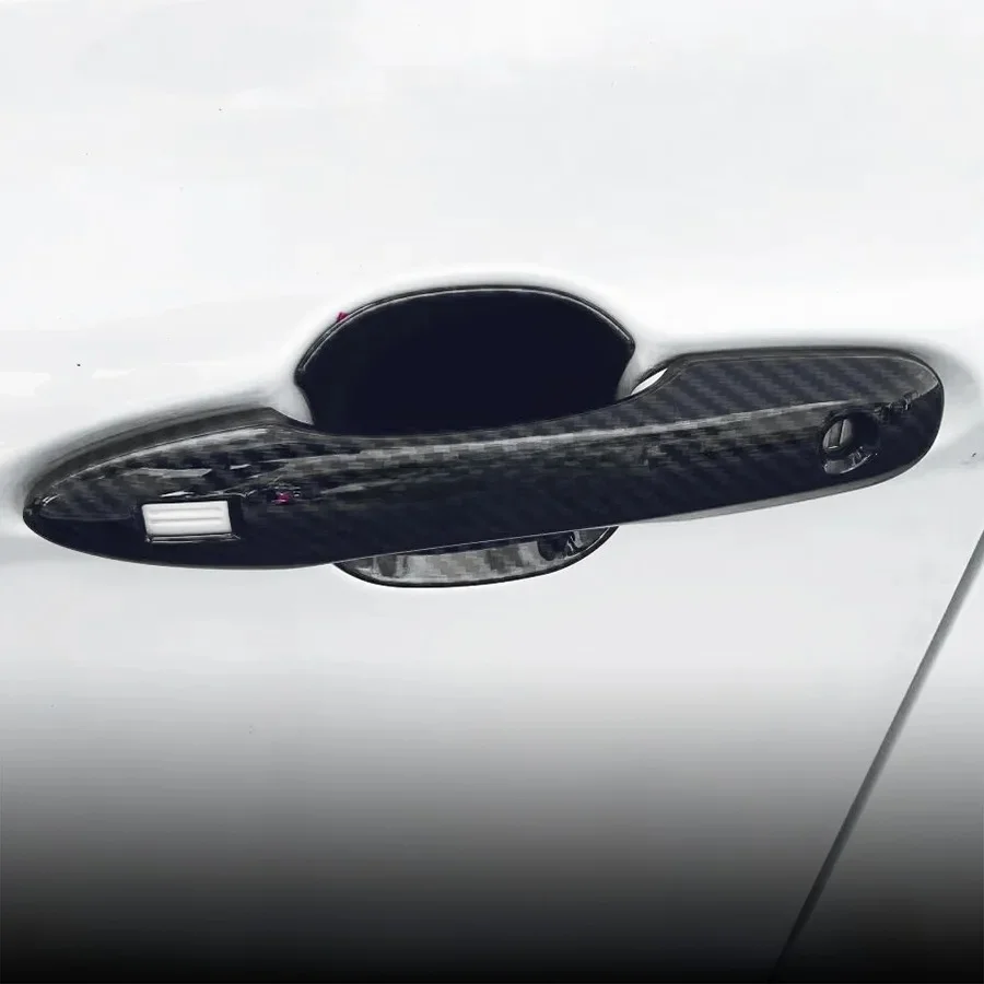 Carbon Fiber Door Handle Cover Cup Bowl Style For Toyota Camry 2018 2019 2020 2021 2022 2023 2024 2025 Accessories