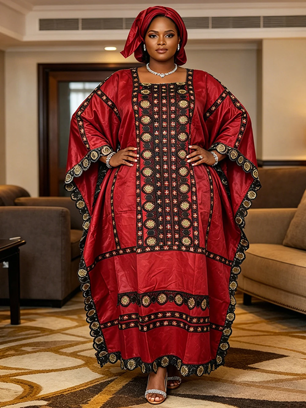 

African Dresses For Women Traditional Dashiki Bazin Long Dress Turkey Africa Clothes Plus Size Boubou Wedding Party Evening Gown