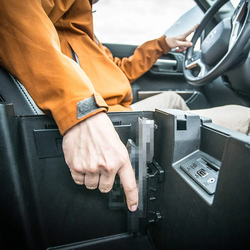 

Tactical Magnetic Holder Scratch Resistant Rubber Coated Concealed Mount for Vehicle, Flat Top Handguns GLK G17 G19 G22 G34 USP