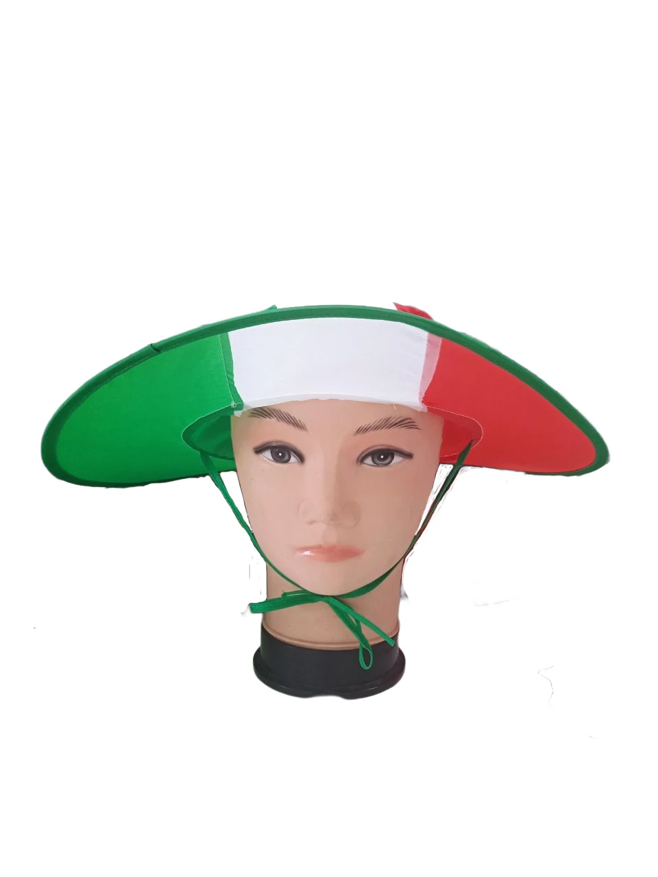 Directly Delivery 100% Polyester Folded  Italy Caps Free Size Italy Flag Hats