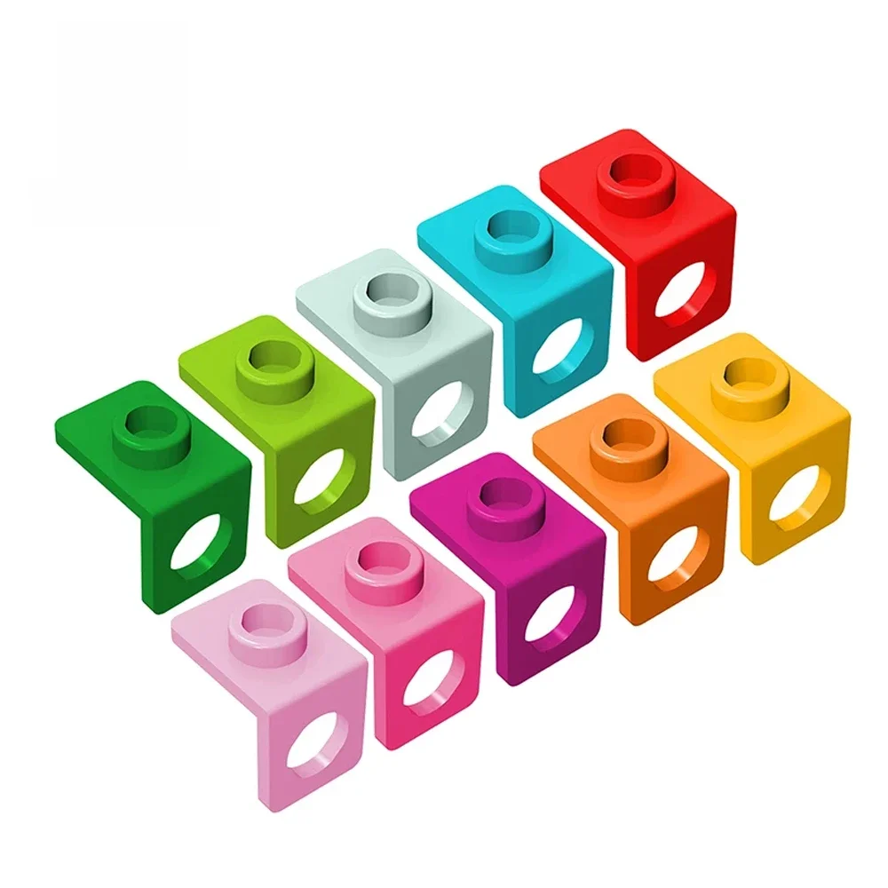 Gobricks 10 pièces briques en vrac modèle 42446 1x1 pour blocs de construction pièces marque classique bricolage pièces éducatives jouets créatifs