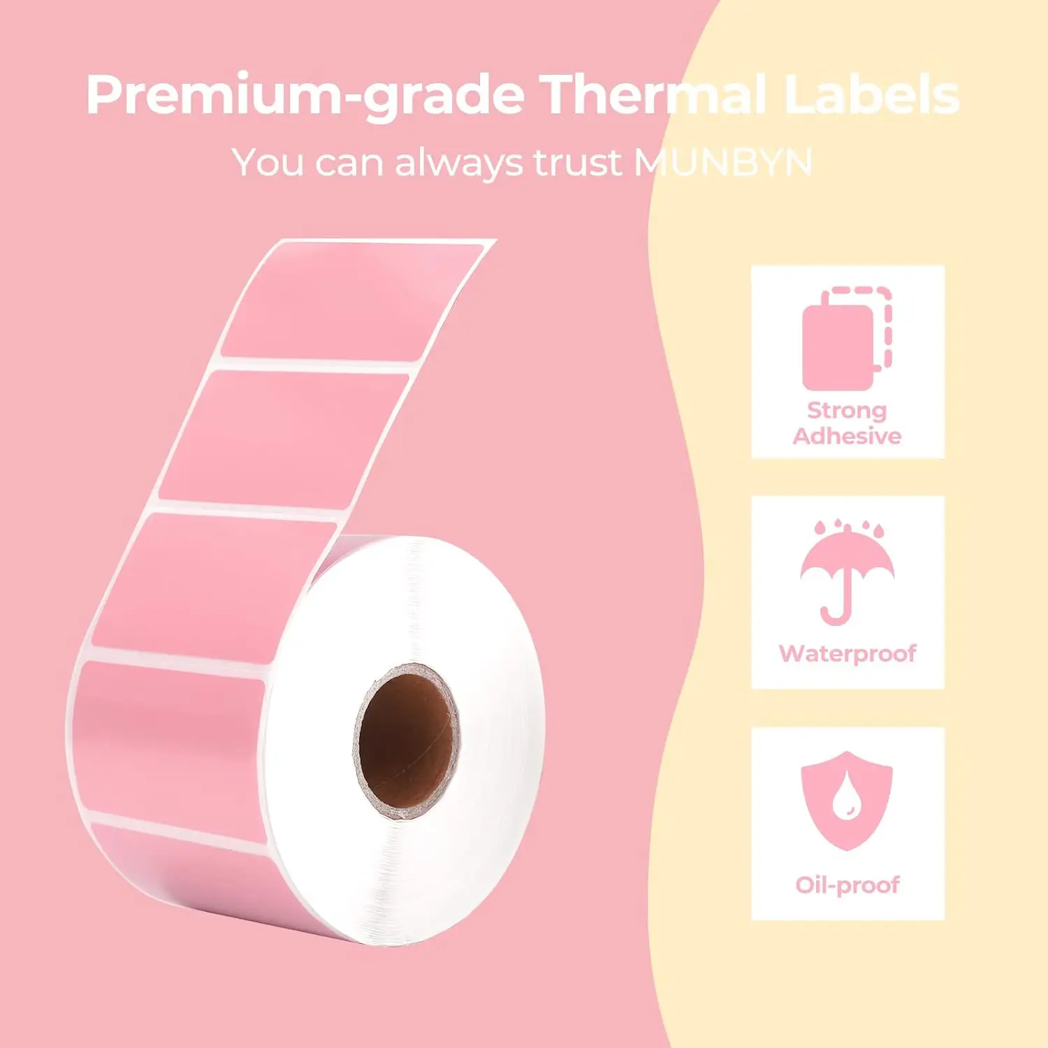 Round Square Thermal Label Printer Sticker Self-Adhesive Thermal Paper Compatible Phomemo M110 M220 M200 E210 P50 Label Printer