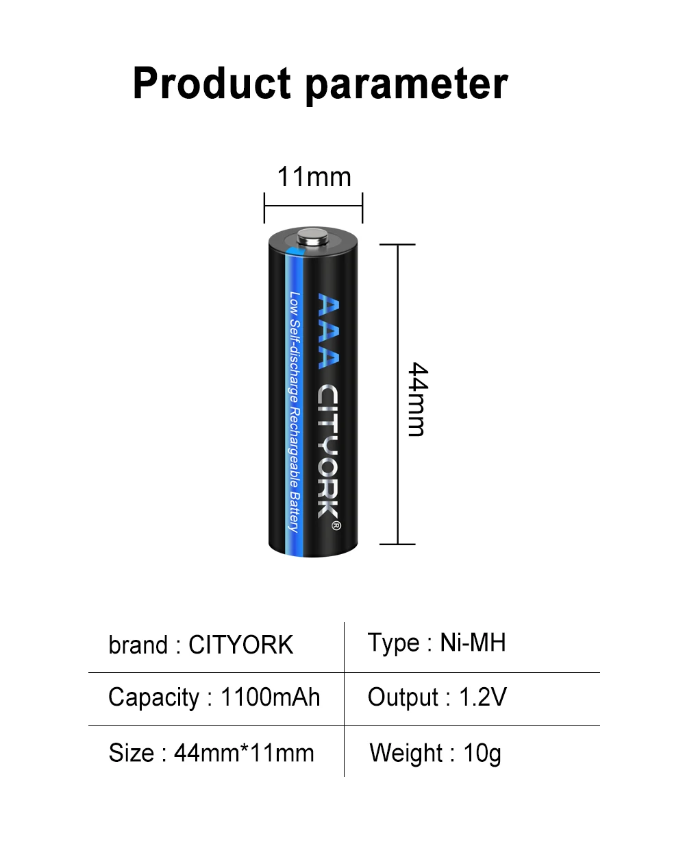 CITYORK 1.2V AAA 1200 akumulator mAh ni-mh akumulator 3A wstępnie naładowany Bateria o niskim poziomie samorozładowania akumulatory aaaa + ładowarka