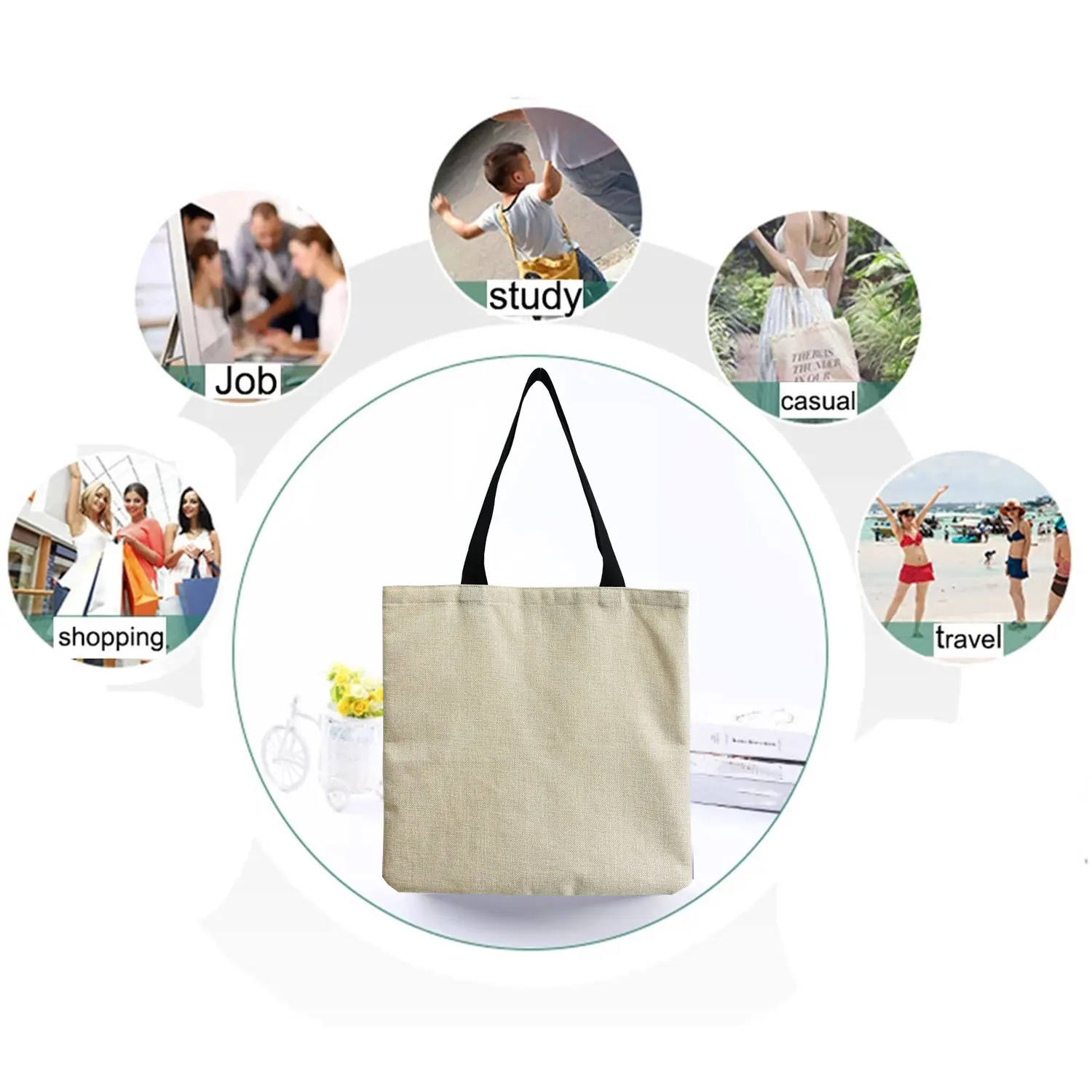 Ginástica rítmica bolsa de ombro feminina alta capacidade eco reutilizável sacola de compras ao ar livre all-match bolsas femininas viagem tote