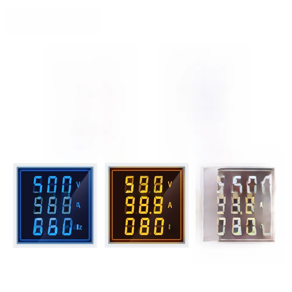 AC 60-500V 0-100A LED woltomierz cyfrowy amperomierz Hertz HZ światła sygnalizacyjne 220V miernik napięcia prądu Volt Amp Tester detektor — zdjęcie 2