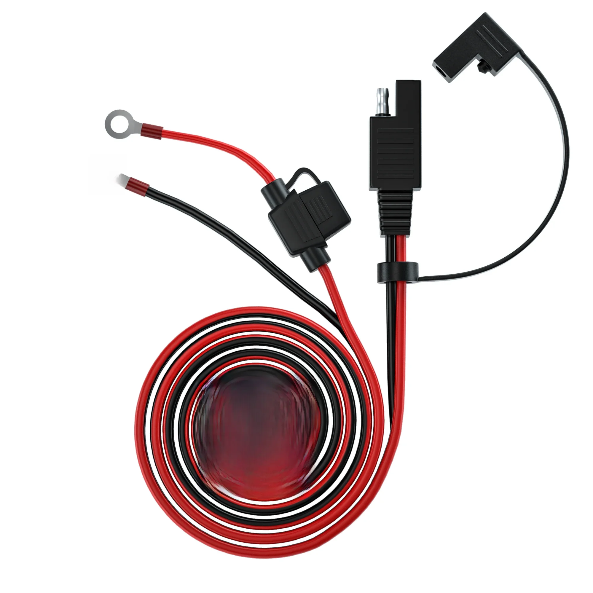 16AWG 1.4M 12V anneau Terminal SAE à joint torique connecteur rallonge câble connecteur voiture moto chargeur de batterie mainteneur