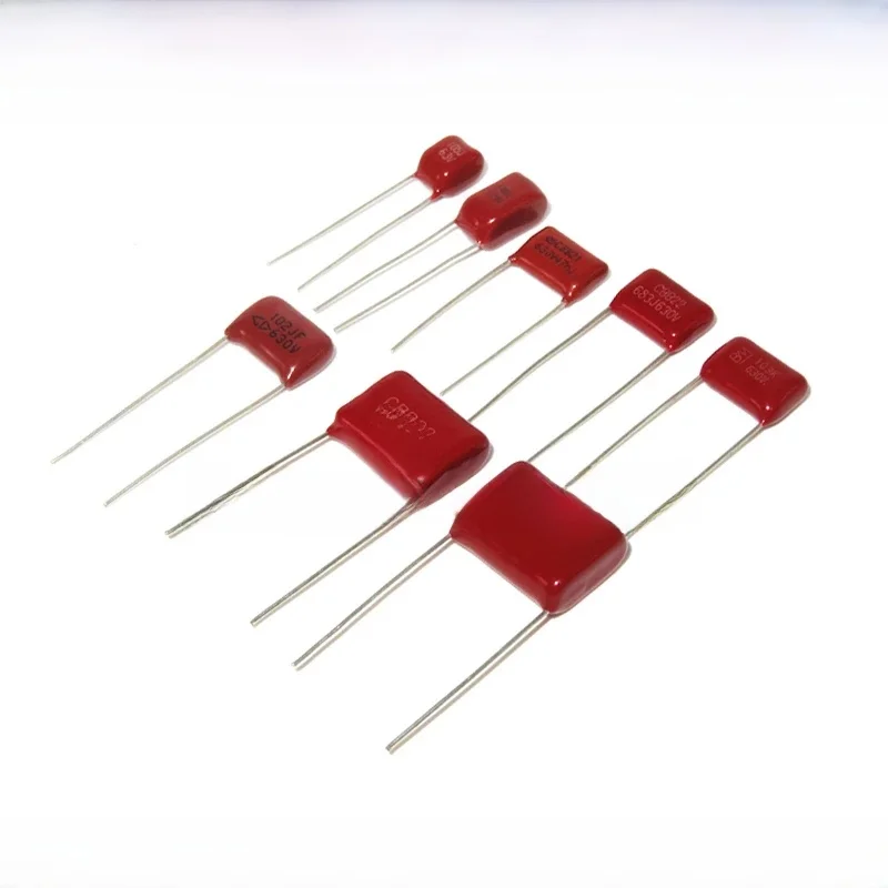 10 sztuk 63V 100V 250V 400V 450V 630V 2000V CBB kondensator folii polipropylenowej 101 103 104 105 125J 221 222 223 224 225 332 333 334 — zdjęcie 2
