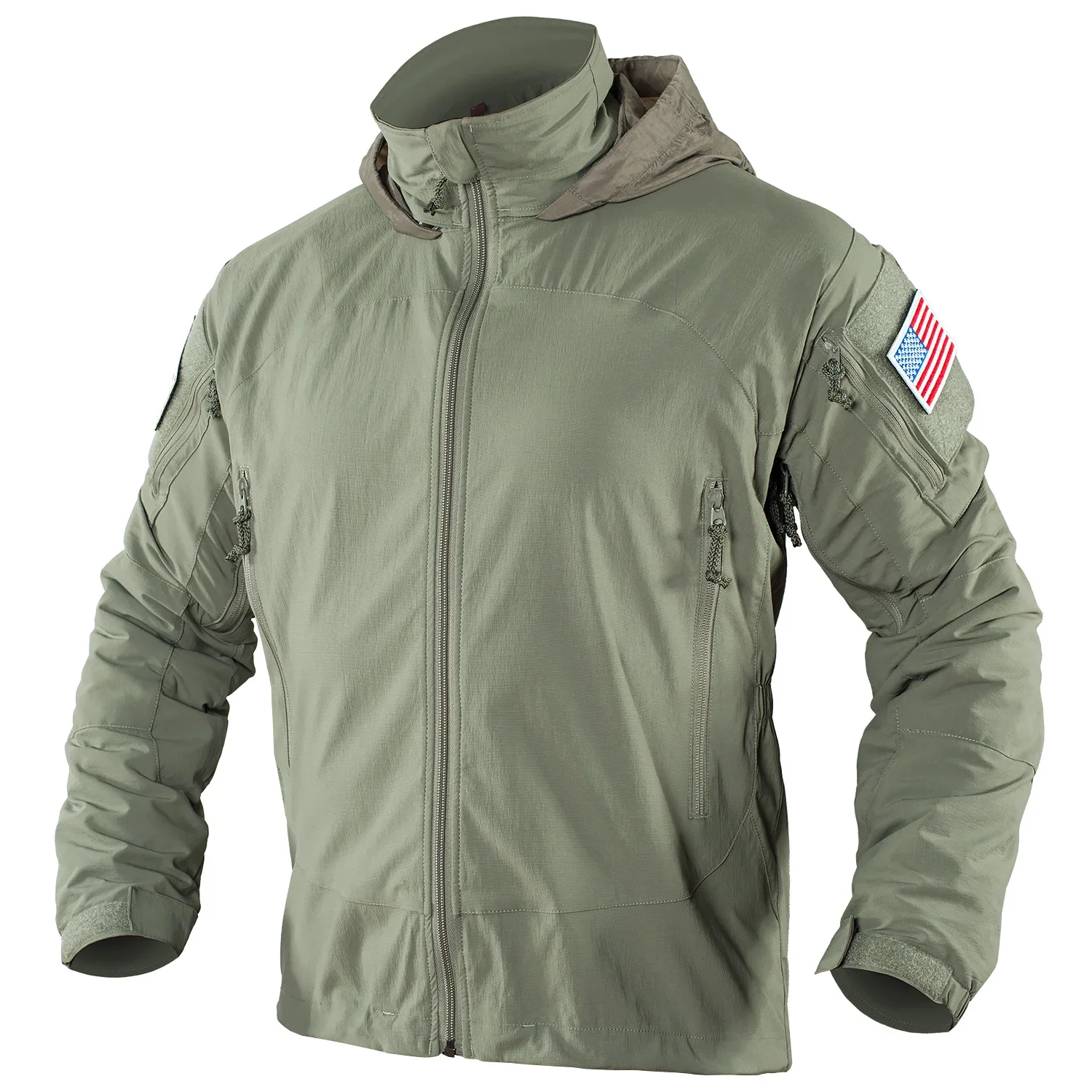 Outdoor Tactical Pata PCU L5 Softshell Jacket Nylon Thin Style Assault Combat Field Coat for Hiking Climbing Military Uniform — zdjęcie 2